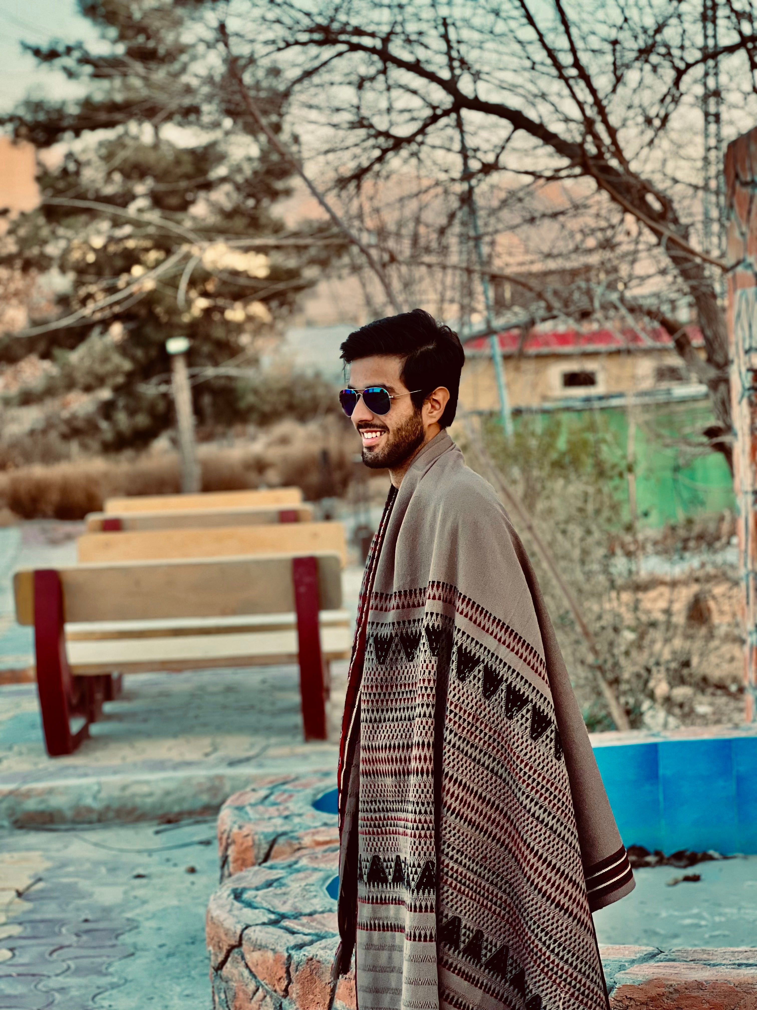 Brown Balochi Shawl