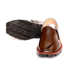 CHOCOLATE BROWN PLAIN DOUBLE TIRE SOLE
